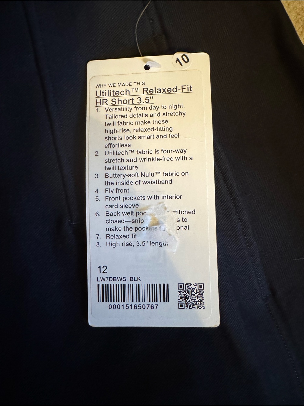 Lululemon Utilitech Relaxed-Fit High-Rise Short 3.5" - Picture 3 of 4